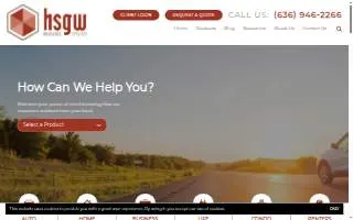 HSGW Insurance website