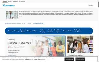 Albertsons Pharmacy of Tucson website