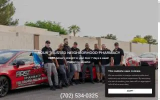 First Class Rx Pharmacy LLC of Las Vegas website