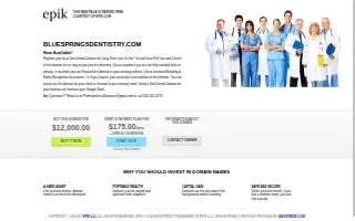 Blue Springs Dentistry website