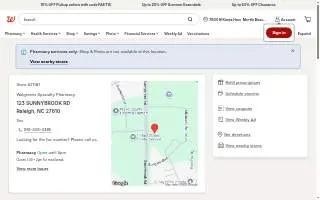 Walgreens Specialty Pharmacy of Raleigh website