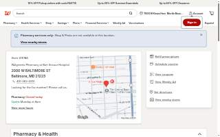 Walgreens Pharmacy at Bon Secour Hospital