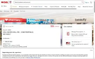CVS Pharmacy of Chesterfield website
