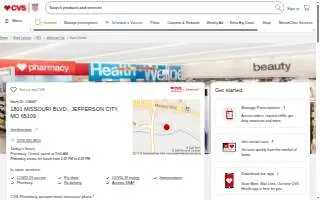 CVS Pharmacy of Jefferson City website
