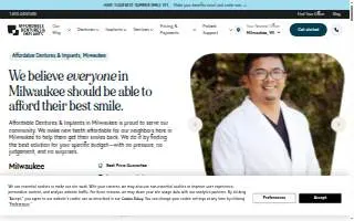 Affordable Dentures & Implants of Milwaukee website