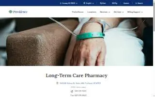 Providence Long-Term Care Pharmacy - Portland website