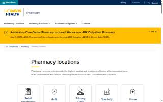 UC Davis Health Pavilion pharmacy