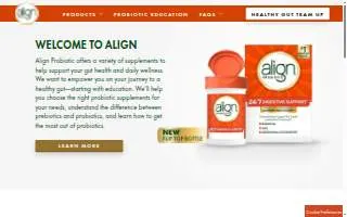 The Align Room website