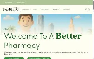 Healthi Rx Pharmacy website