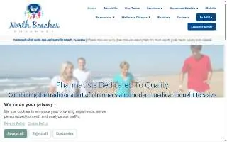 North Beaches Pharmacy of Jacksonville website