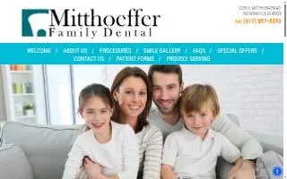 Mitthoeffer Family Dental website