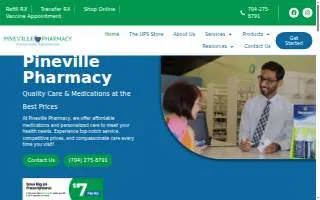 Pineville Pharmacy website
