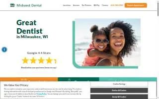 Midwest Dental - Milwaukee website