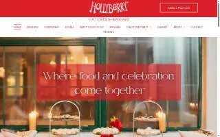 Hollyberry Catering of Ballwin website