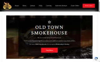 Old Town Smokehouse website