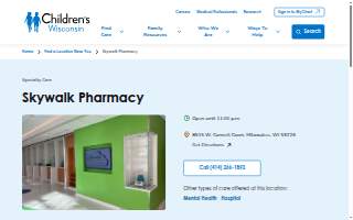 Skywalk Pharmacy-Children's Wisconsin