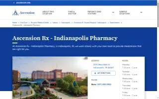 Ascension Rx - Indianapolis Pharmacy website