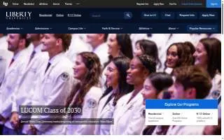 Liberty Launch Academy website