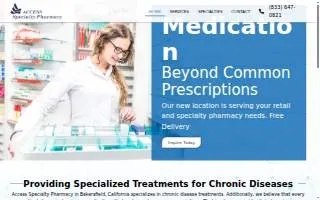ACCESS SPECIALTY PHARMACY website