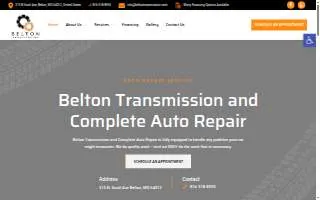 Belton Transmission & Complete Auto Repair website