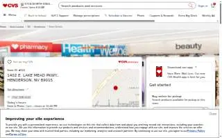 CVS Pharmacy of Henderson website