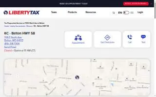 Liberty Tax of Belton website