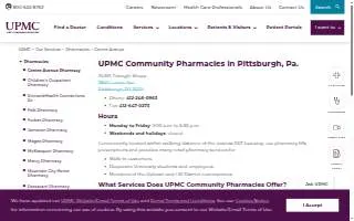 UPMC Community Pharmacies website