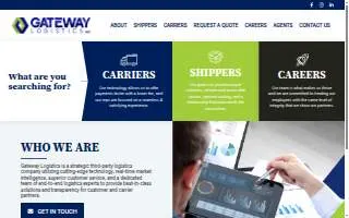 Gateway Logistics Inc of Webster Groves website