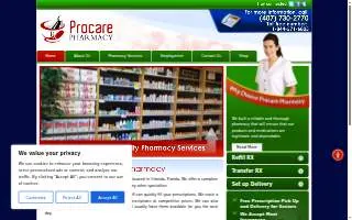 Procare Pharmacy of Orlando website