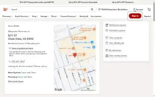 Walgreens of Chula Vista website