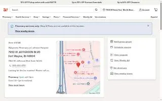 Walgreens Pharmacy at Lutheran Hospital website