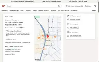 Walgreens Pharmacy of Poplar Bluff website