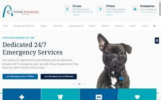 Animal Emergency Clinic of Kirkwood website