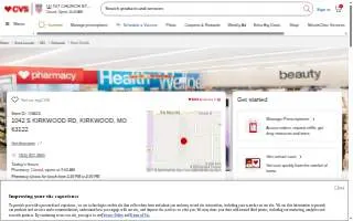 CVS Pharmacy of Kirkwood website