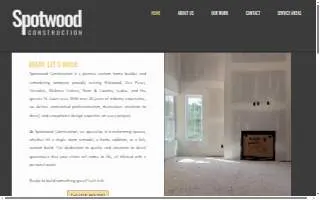 Spotwood Construction website