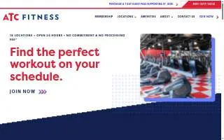 ATC Fitness of Southaven website