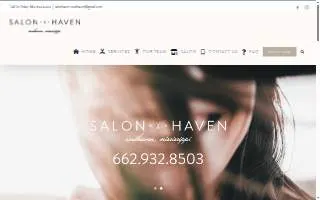 Salon Haven of Southaven website