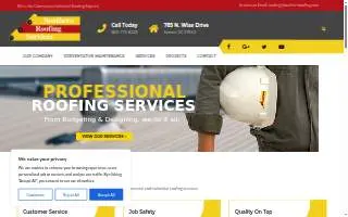 Southern Roofing & Renovations of Southaven website