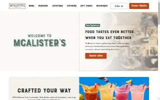 McAlister's Deli of Southaven website