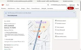 Walgreens of Garland website