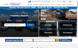 Jimmy Gray Chevrolet website