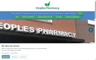 Peoples Pharmacy of Norfolk website