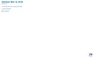 Harbor Bar & Grill website