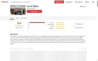 Local Style website