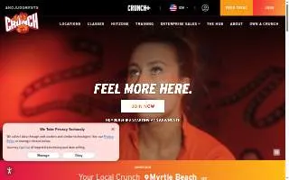 Crunch Fitness - Hattiesburg website