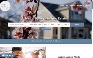 Mason & Magnolia Real Estate of Hattiesburg website