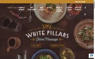 White Pillars Restaurant and Lounge website