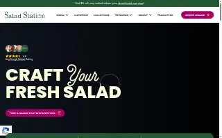 The Salad Station - West Hattiesburg website