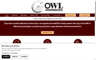 Lidgerwood Owl Pharmacy website