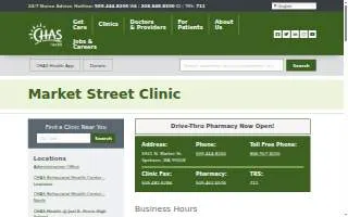 CHAS Market Street Pharmacy website
